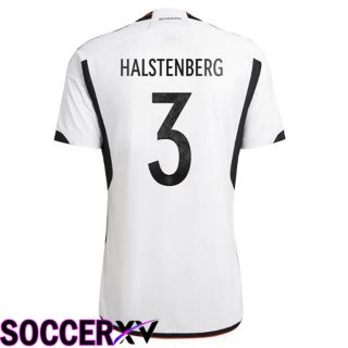 Germany (HALSTENBERG 3) Home Jersey Black White World Cup 2022