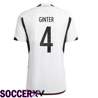 Germany (GINTER 4) Home Jersey Black White World Cup 2022