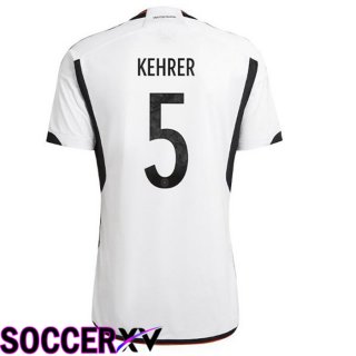 Germany (KEHRER 5) Home Jersey Black White World Cup 2022