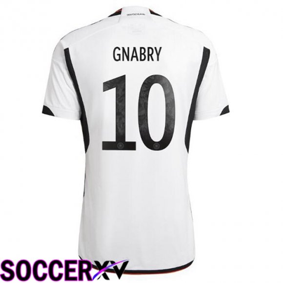 Germany (GNABRY 10) Home Jersey Black White World Cup 2022