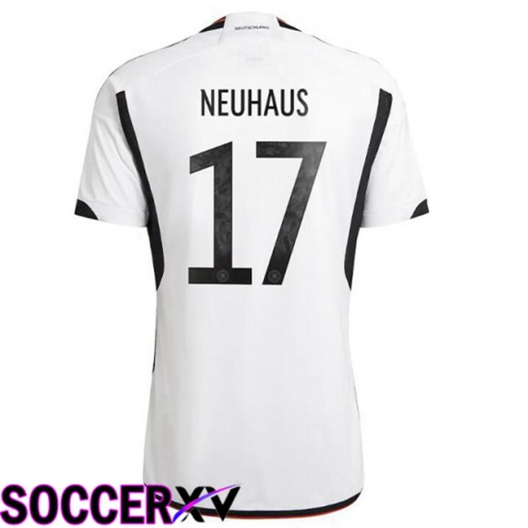 Germany (NEUHAUS 17) Home Jersey Black White World Cup 2022