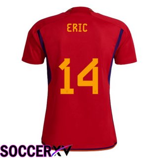 Spain (ERIC 14) Home Jersey Red World Cup 2022