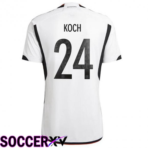 Germany (KOCH 24) Home Jersey Black White World Cup 2022