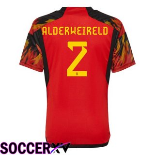 Belgium (ALDERWEIRELD 2) Home Jersey Red World Cup 2022