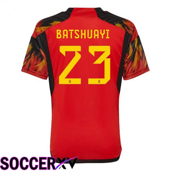 Belgium (BATSHUAYI 23) Home Jersey Red World Cup 2022