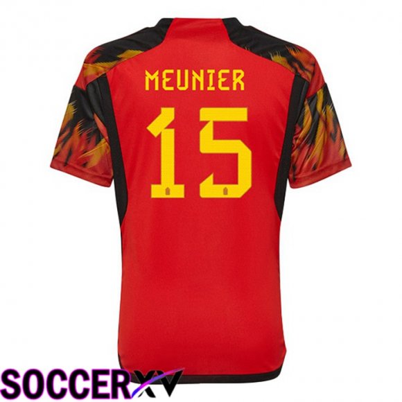 Belgium (MEUNIER 15) Home Jersey Red World Cup 2022