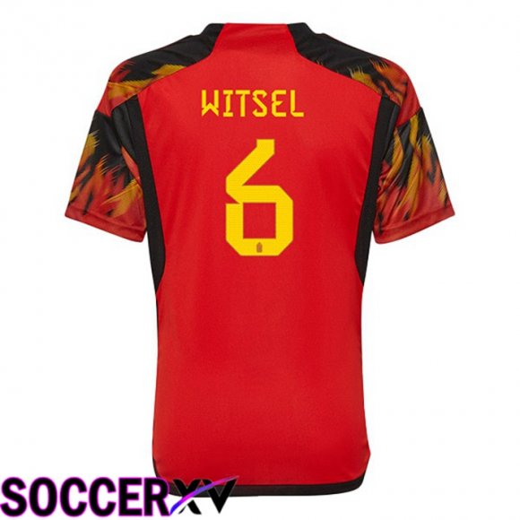 Belgium (WITSEL 6) Home Jersey Red World Cup 2022