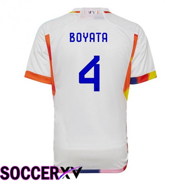 Belgium (BOYATA 4) Away Jersey White World Cup 2022