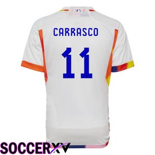 Belgium (CARRASCO 11) Away Jersey White World Cup 2022