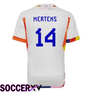 Belgium (MERTENS 14) Away Jersey White World Cup 2022