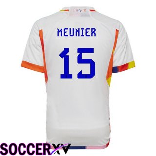 Belgium (MEUNIER 15) Away Jersey White World Cup 2022