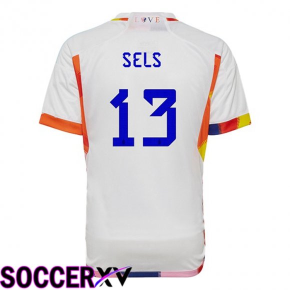 Belgium (SELS 13) Away Jersey White World Cup 2022