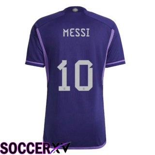 Argentina (MESSI 10) Away Jersey Purple World Cup 2022