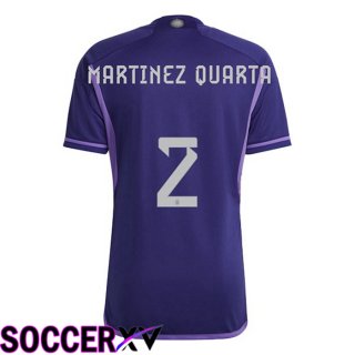 Argentina (MARTINEZ QUARTA 2) Away Jersey Purple World Cup 2022