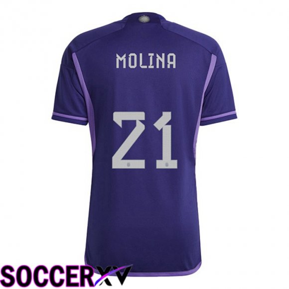 Argentina (MOLINA 21) Away Jersey Purple World Cup 2022