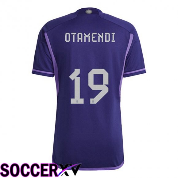 Argentina (OTAMENDI 19) Away Jersey Purple World Cup 2022