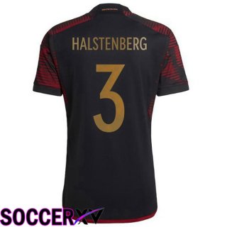 Germany (HALSTENBERG 3) Away Jersey Black World Cup 2022