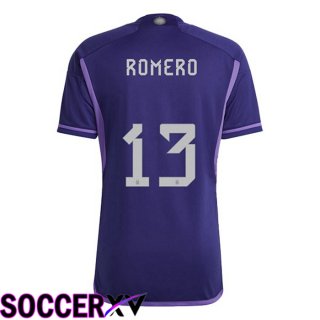 Argentina (ROMERO 13) Away Jersey Purple World Cup 2022