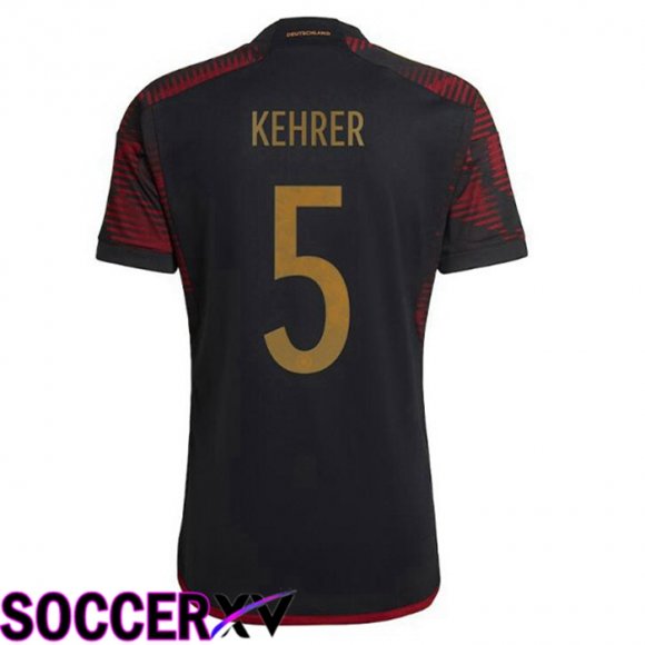 Germany (KEHRER 5) Away Jersey Black World Cup 2022