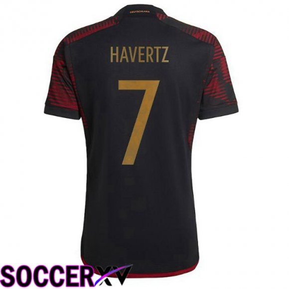 Germany (HAGreenZ 7 Away Jersey Black World Cup 2022