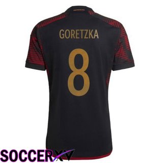 Germany (GORETZKA 8) Away Jersey Black World Cup 2022