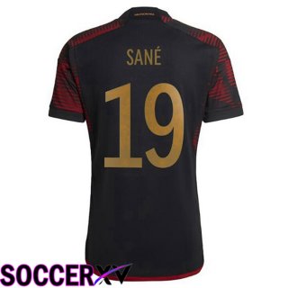 Germany (SANÉ 19) Away Jersey Black World Cup 2022