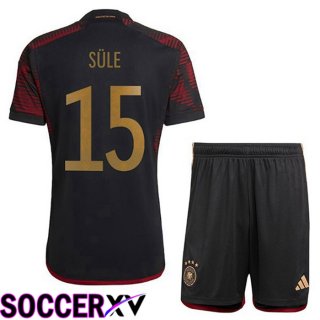 Germany (SULE 15) Kids Away Jersey Black World Cup 2022