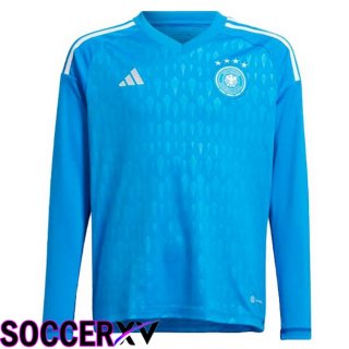 Germany Jersey Goalkeeper Long Sleeve Blue 2023/2023