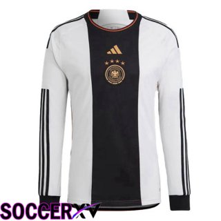 Germany Home Jersey Long Sleeve Black White 2023/2023