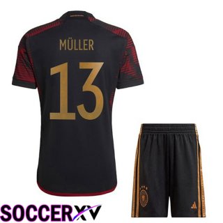 Germany (MÜLLER 13) Kids Away Jersey Black 2023/2023