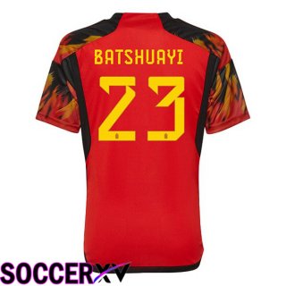 Belgium (BATSHUAYI 23) Home Jersey Red 2023/2023