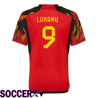 Belgium (LUKAKU 9) Home Jersey Red 2023/2023