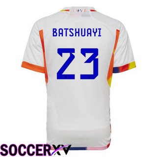 Belgium (BATSHUAYI 23) Away Jersey White 2023/2023