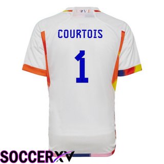 Belgium (COURTOIS 1) Away Jersey White 2023/2023