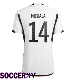 Germany (MUSIALA 14) Home Jersey Black White 2023/2023