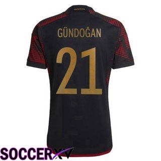 Germany (GÜNDOGAN 21) Away Jersey Black 2023/2023