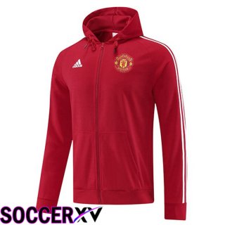 Manchester United Training Jacket Hoodie Red 2022/2023