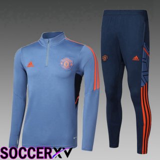 Manchester United Kids Training Tracksuit Grey 2022/2023