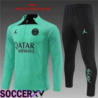 Paris Saint Germain Kids Training Tracksuit Green 2022/2023