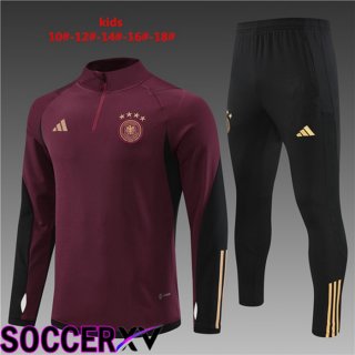 Germany Kids Training Tracksuit Red 2022/2023