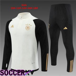 Germany Kids Training Tracksuit White Black 2022/2023