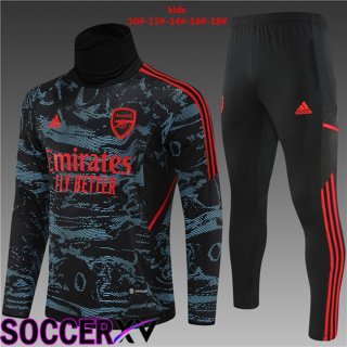 FC Arsenal High collar Kids Training Jacket Suit Red Blue 2022/2023