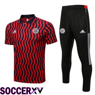 Bayern Munich Polo Jersey + Pants Red 2022/2023