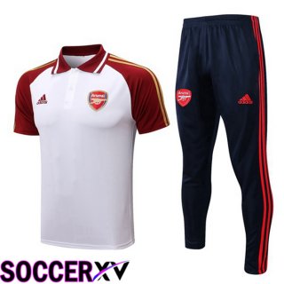 FC Arsenal Polo Jersey + Pants White Red 2022/2023