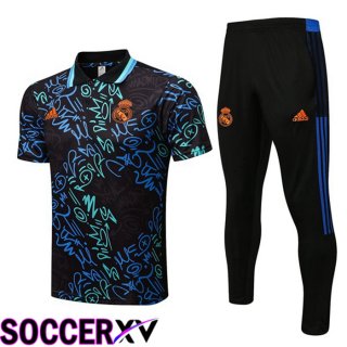 Real Madrid Polo Jersey + Pants Black Blue 2022/2023