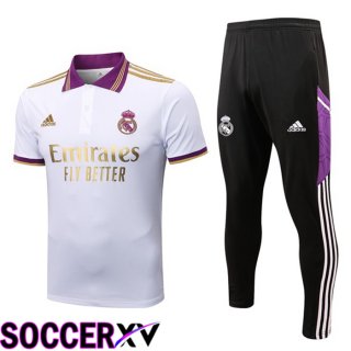 Real Madrid Polo Jersey + Pants White 2022/2023