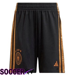 Germany Soccer Shorts Away Black 2022/2023