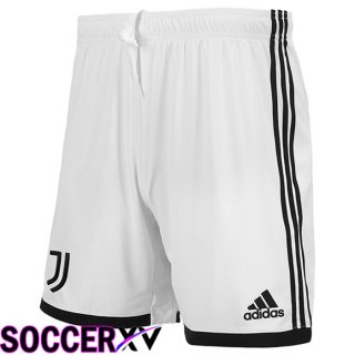 Juventus Soccer Shorts Home White Black 2022/2023