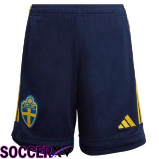 Sweden Soccer Shorts Home Yellow 2022/2023