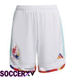 Belgium Soccer Shorts Away White 2022/2023